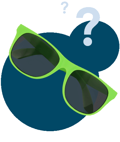 Blank lime green sunglasses