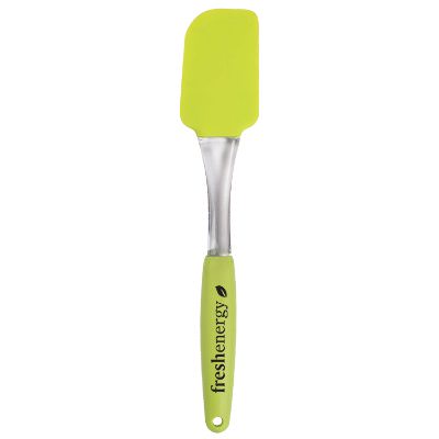 Silicone lime spatula logoed.