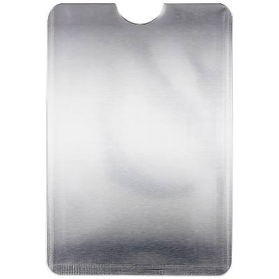 Blank phone wallet in silver with RFID blocking.