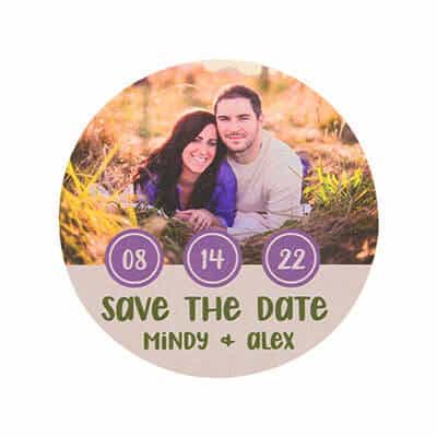 save the date coasters TWCST428R