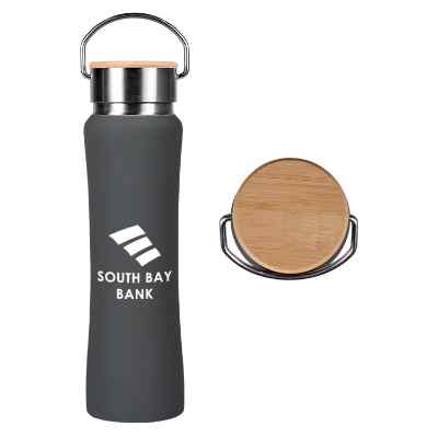 Stainless steel bottle with imprint