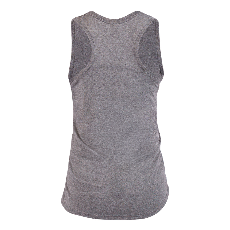 Grey frost tank top with logo.