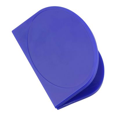 Plastic blue arched magnet chip clip blank