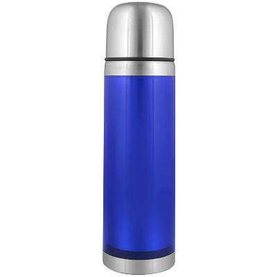 Stainless steel red thermos blank in 16 ounces.