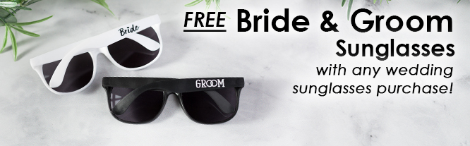 Free Bride & Groom Sunglasses