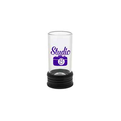 Arcylic clear shot glass with custom imprint in 1.5 ounces.