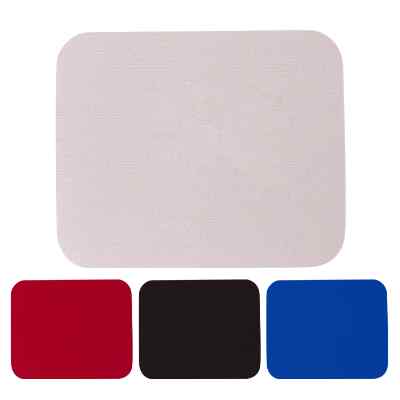 Blank polyester rectangle mouse pad available in bulk.