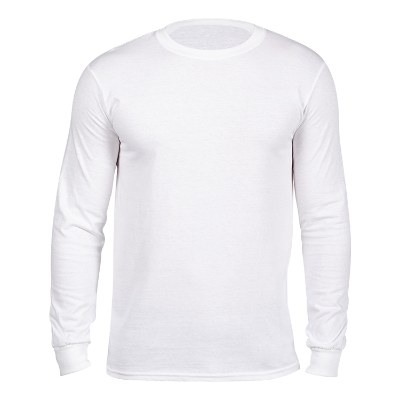 White blank promotional long sleeve t-shirt.