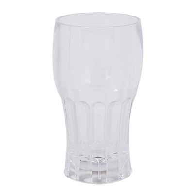 Acrylic clear beer glass blank in 12 ounces.
