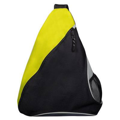 Blank yellow slingpack.