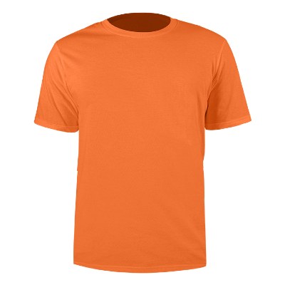 Blank orange short sleeve t-shirt.