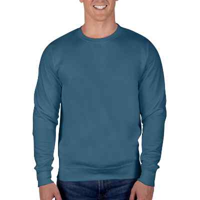 Blank airforce blue crewneck sweatshirt.