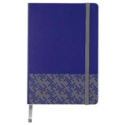 Blue geometrical bitmap journal.
