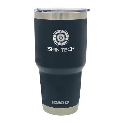 Classic Navy tumbler with engraved logo.