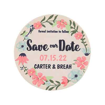 save the date coasters TWCST404R