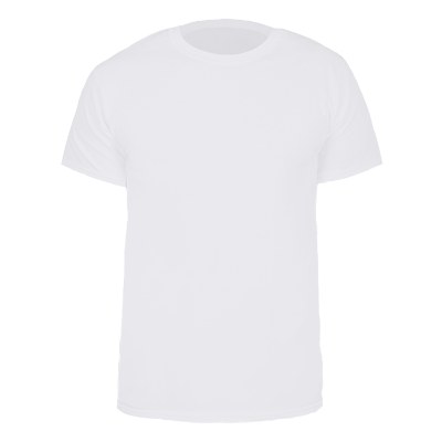 White cotton short sleeve t-shirt blank.
