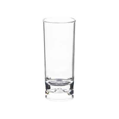 Arcylic clear shooter glass blank in 2 ounces.