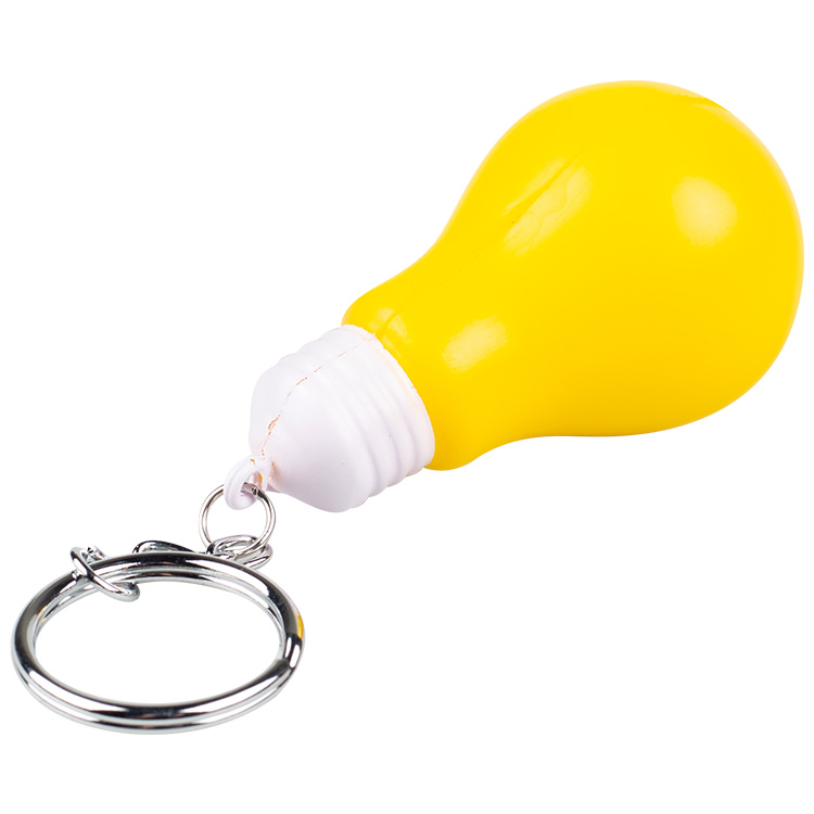 blank bulb stress keychain