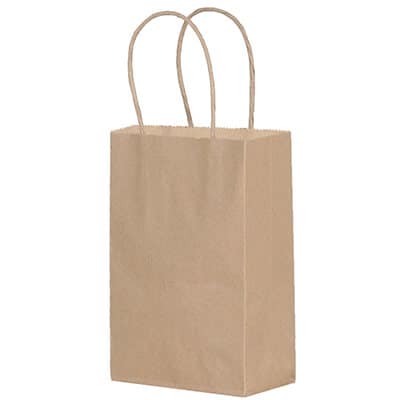 Paper kraft frenchie eco small bag blank.