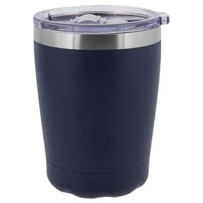Stainless steel blue tumbler blank in 10 ounces.