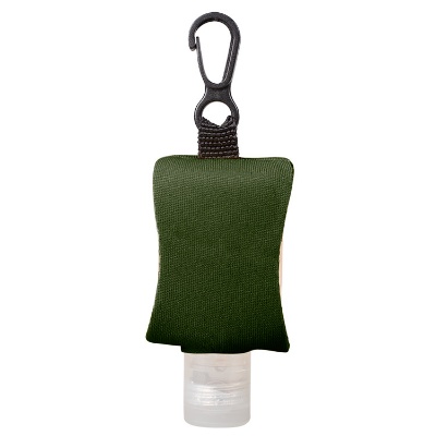 Blank green .5 ounce hand sanitizer case available in bulk.