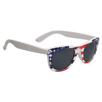 Polycarbonate USA flag American malibu sunglasses blank.
