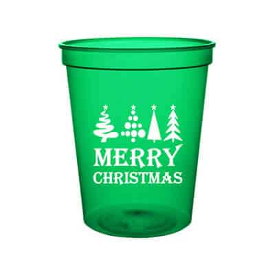 16 oz. customizable translucent plastic stadium cup.