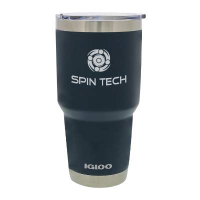 Classic Navy tumbler with logo.