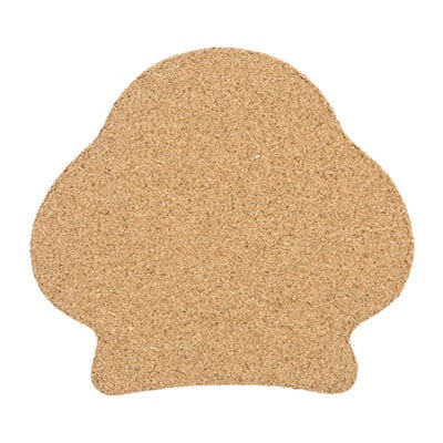 Cork 5 inches chef hat coaster blank.