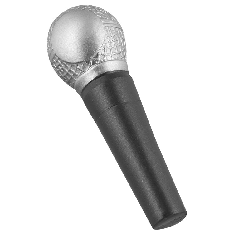 Foam microphone stress reliever.