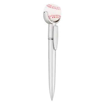 Foam and plastic baseball stress reliever pen top blank.