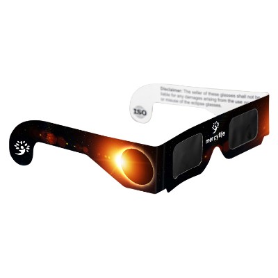 Full color paper solar eclipse glasses with custom imprint.