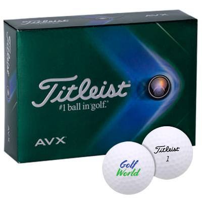 Titleist avx golf ball with full color custom promotional logo.