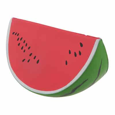 Foam watermelon slice stress reliever blank.