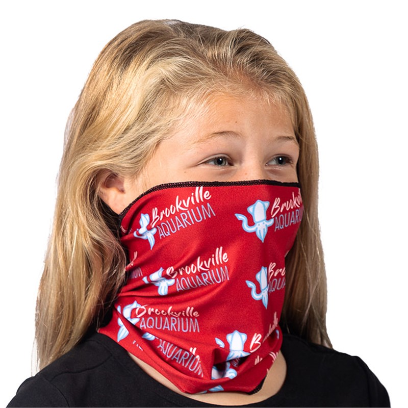 Poleyster microfiber antimicrobial youth neck gaiter.