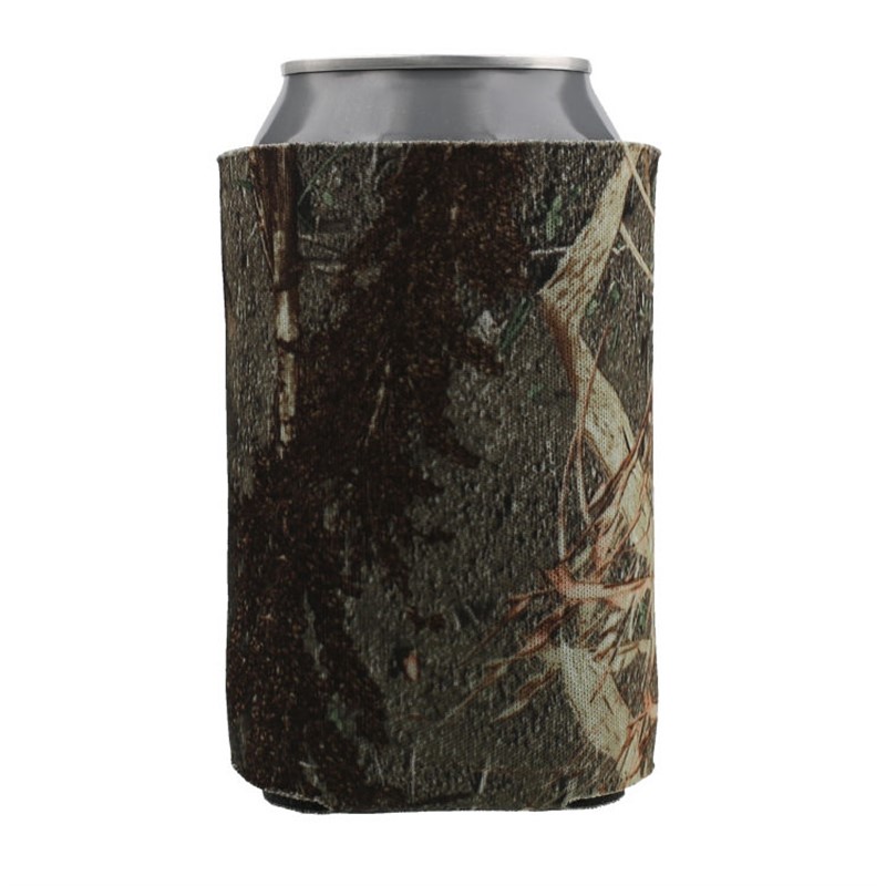 Foam Mossy Oak Duckblind licensed collapsible can cooler.