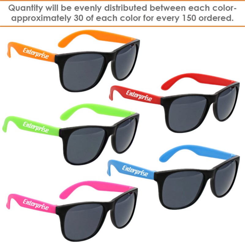 Polypropylene assorted sunglasses.