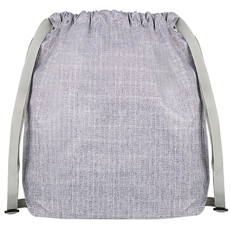 Polyester twill cinch backpack.