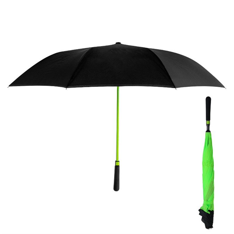 Custom two-tone skyline inversion umbrella