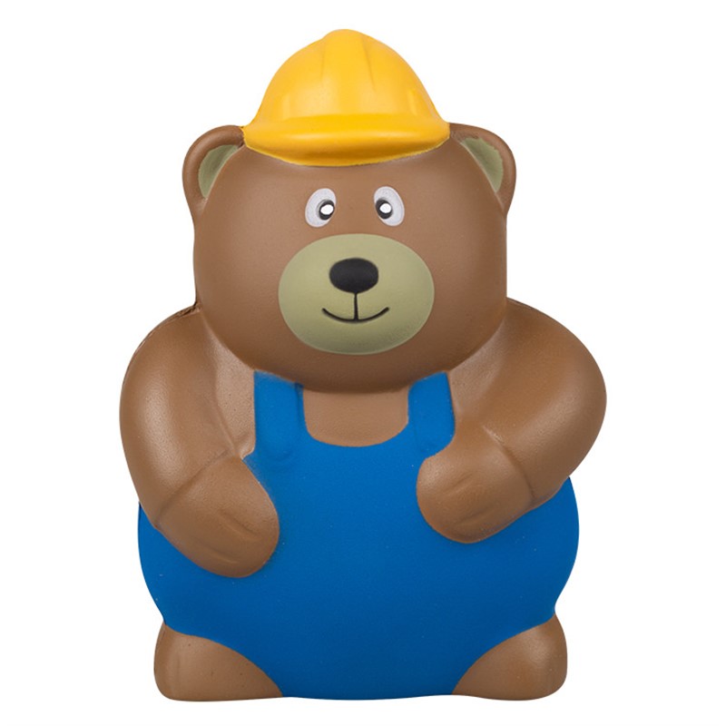 blank construction bear stress ball