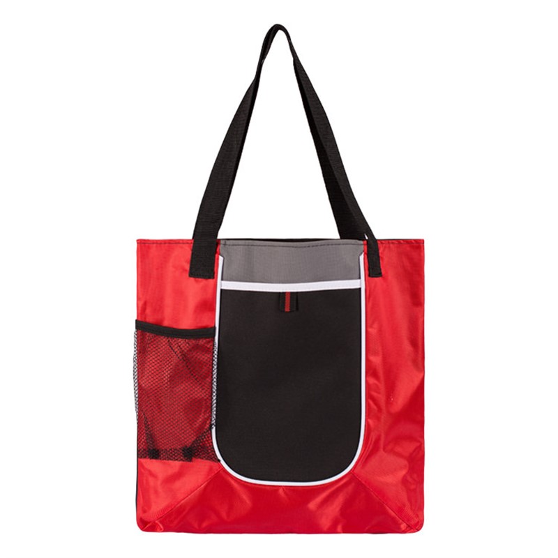 Polyester and jacquard collateral tote blank.