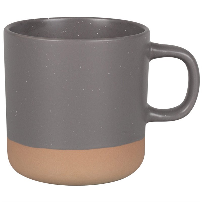 Ceramic coffee mug with c-handle blank in 12 ounces.