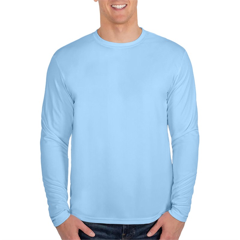 Custom Promotional A4 Men's Cooling Performance Long Sleeve T-Shirt-Blank