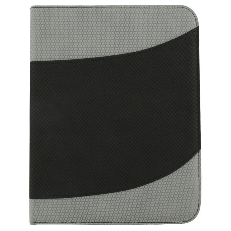 Blank polypropylene textured padfolio.