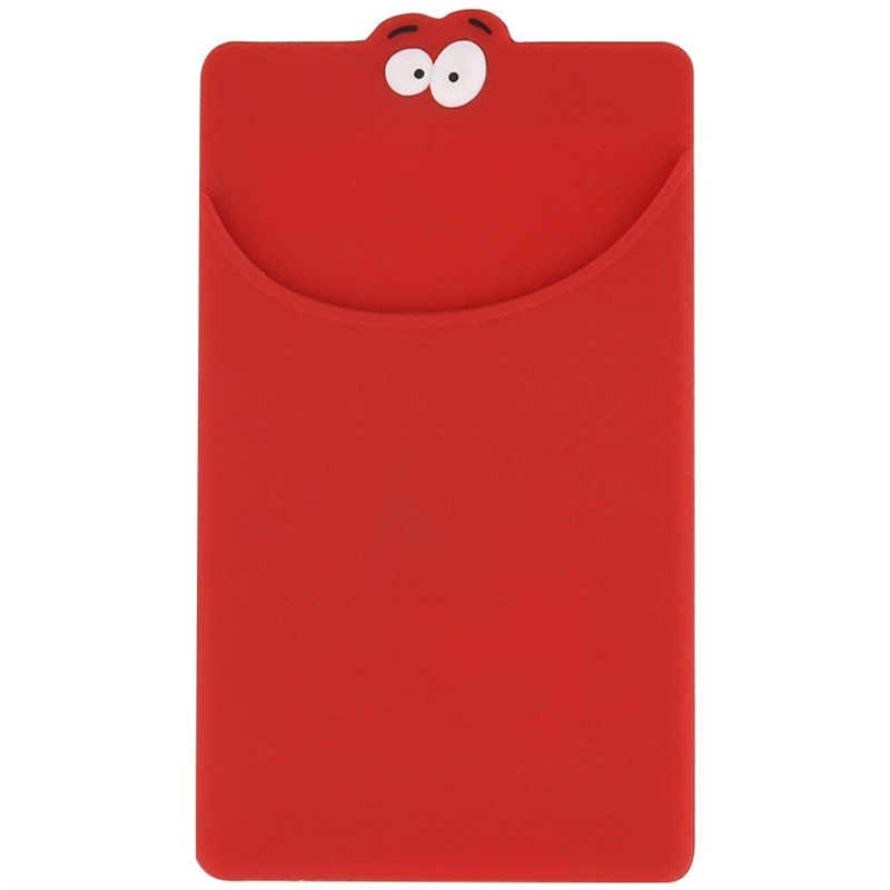 Silicone goofy phone wallet.