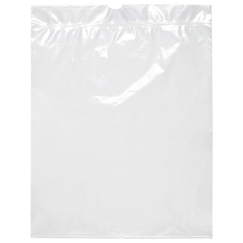 Plastic poly recyclable drawstring bag.