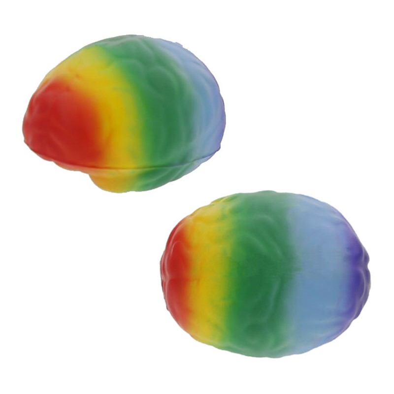 Colorful Brain Stress Ball