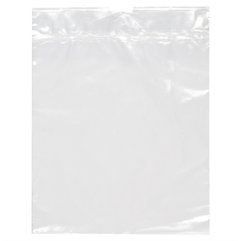 Plastic poly drawstring bag blank.