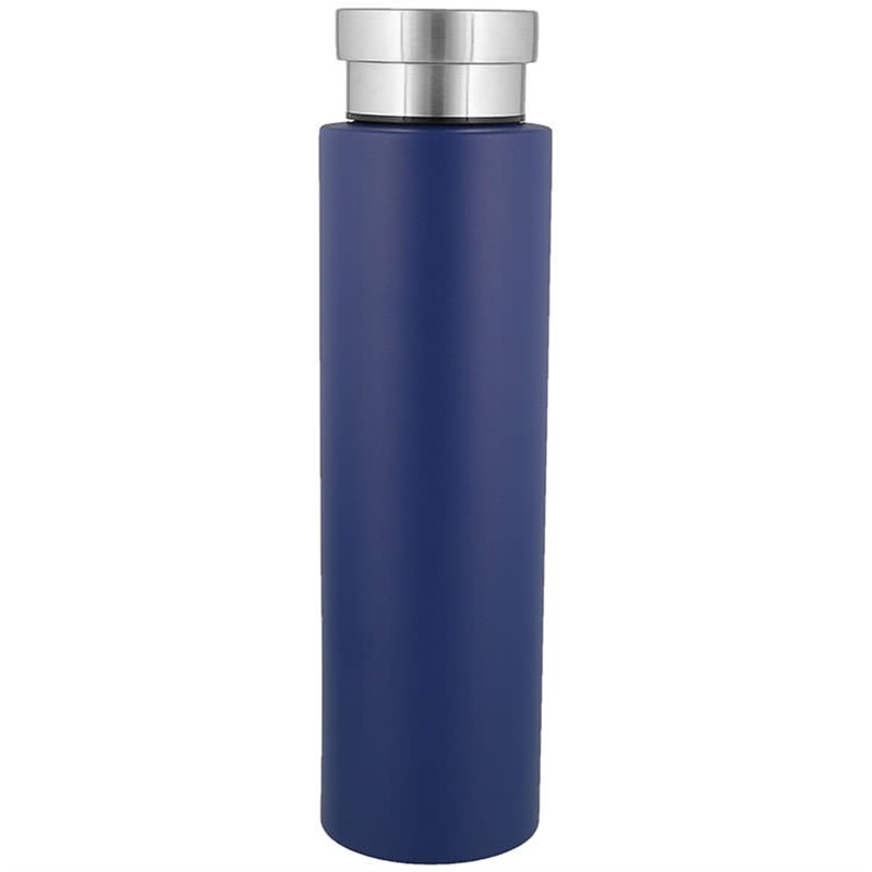 Stainless steel water bottle in 24 ounces.