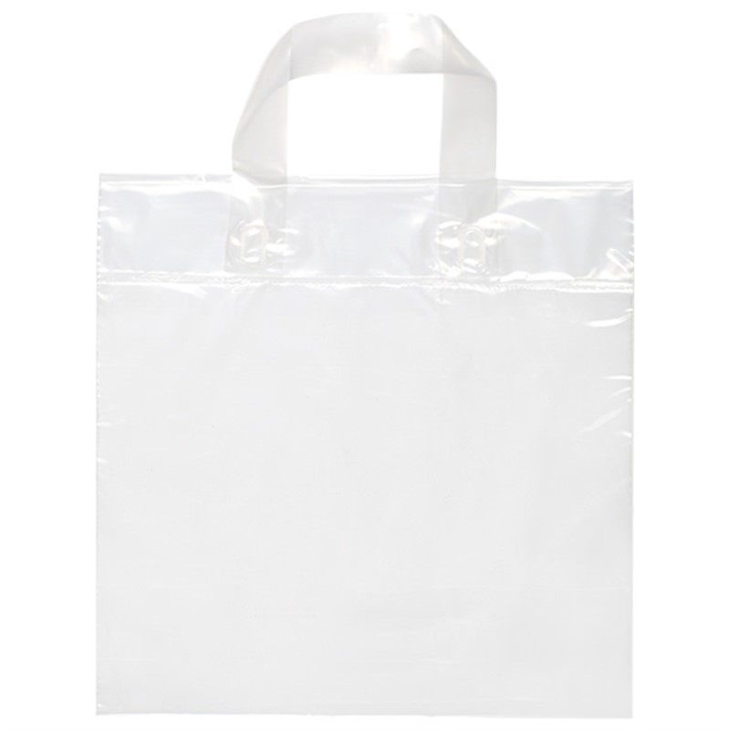 Plastic soft loop recyclable bag blank.